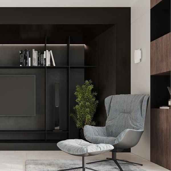 Vägglampa HESTIA vit + 1x LED-glödlampa G9 4000K kall 4,5W 530lm