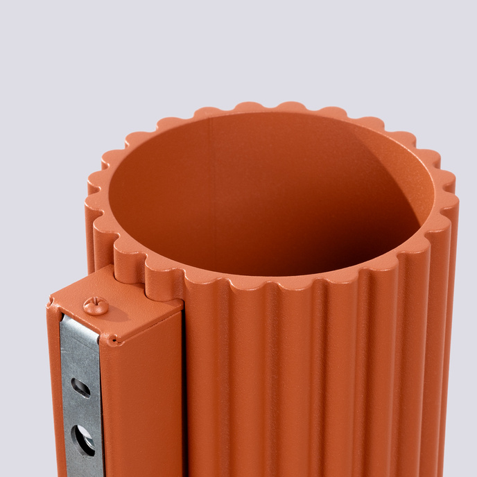 Vägglampa AURA röd ochra G9