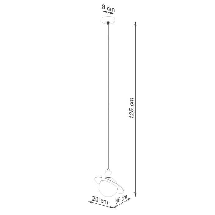 Pendellampa HYPERION 1 svart + 1x LED-glödlampa G9 3000K varm 4,5W 450lm