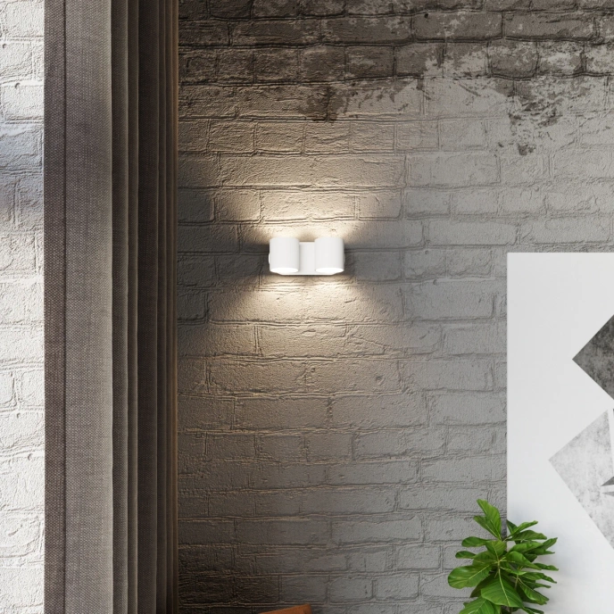 Vägglampa ORBIS 2 vit