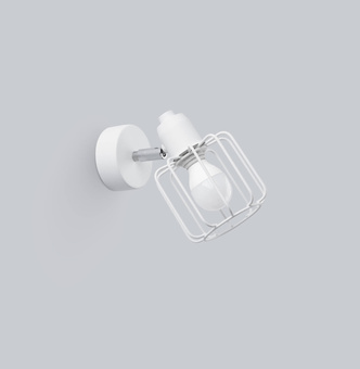 Vägglampa BELUCI 1 vit + 1x LED-lampa E14 4000K Kall 7,5W 680lm