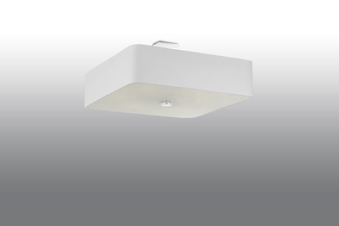 Plafond LOKKO 55 vit + 5x LED-lampa E27 4000K Kall 7,5W 650lm