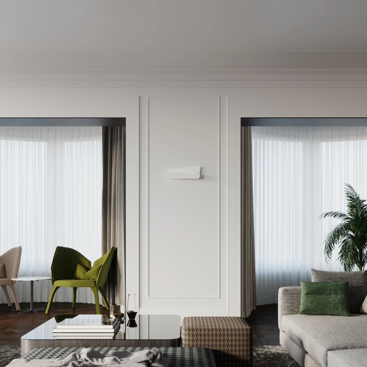 Vägglampa ALIZA vit