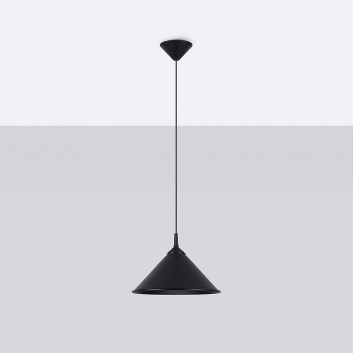 ZUMA taklampa svart + 1x LED-lampa E27 3000K varm 7,5W 620lm