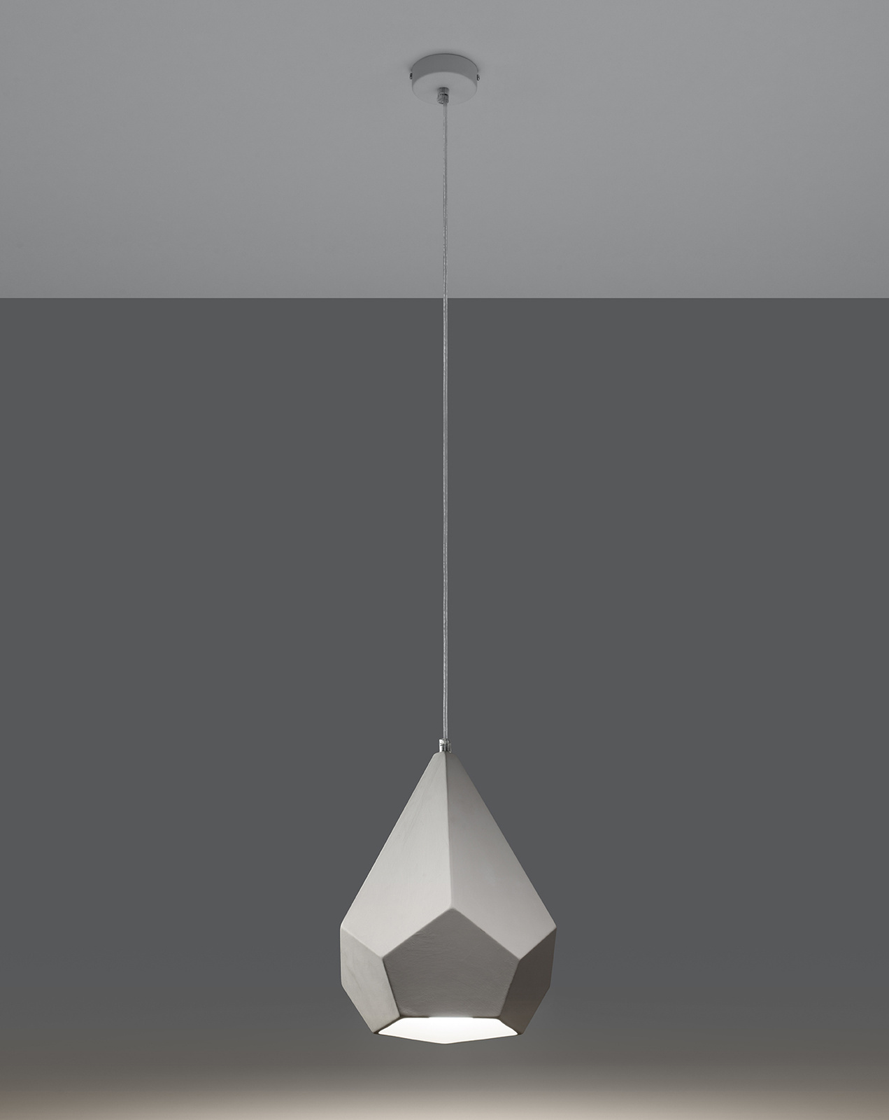 PAVLUS keramisk taklampa vit + 1x LED-lampa E27 4000K Cold 7,5W 650lm