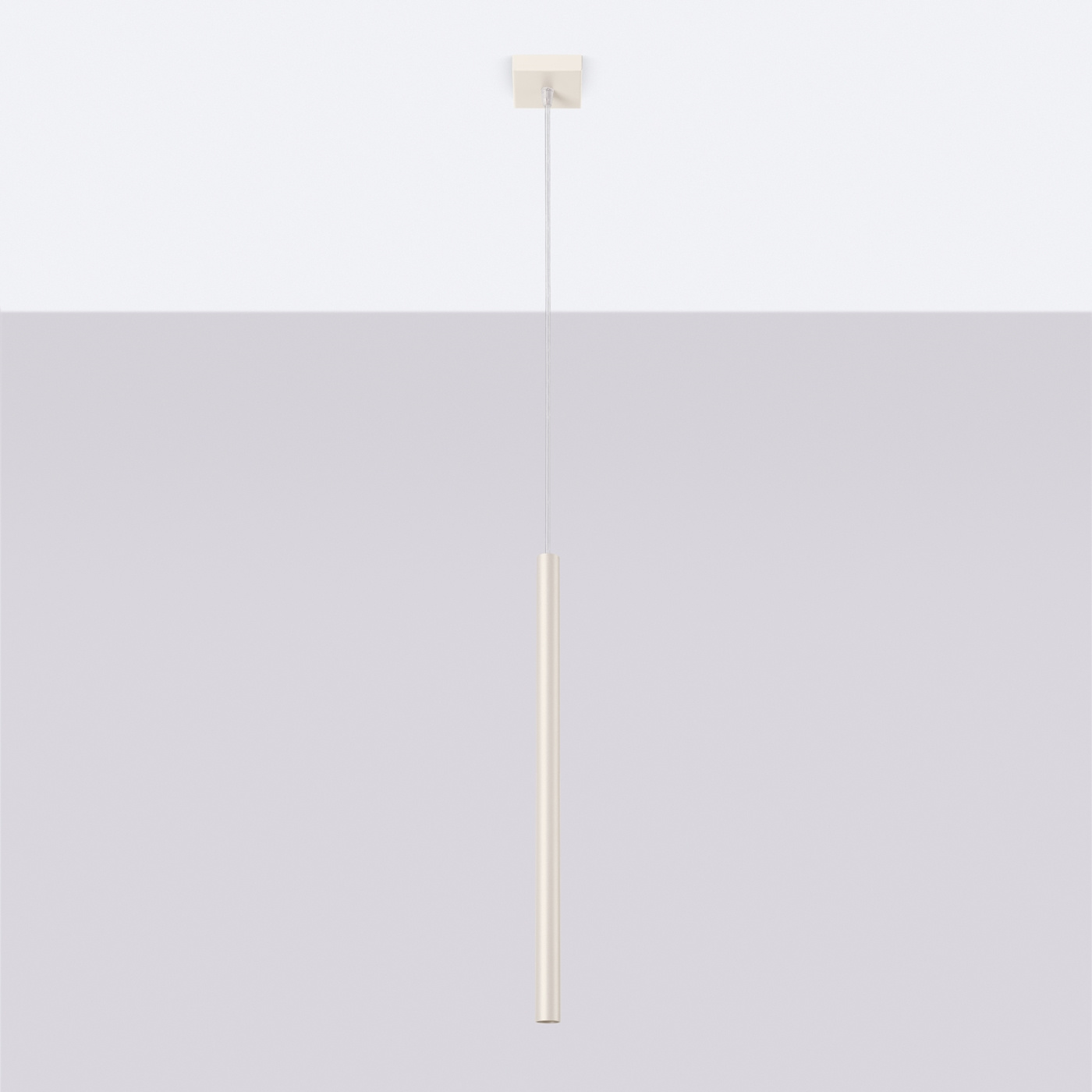 PASTELO 1 taklampa beige + 1x LED-lampa G9 3000K varm 4,5W 450lm