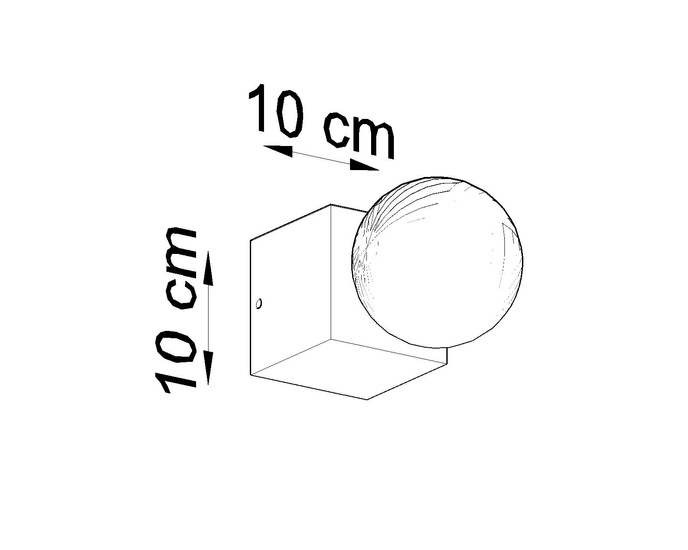 Vägglampa ARIZ betong + 1x LED-lampa E27 3000K varm 7,5W 620lm