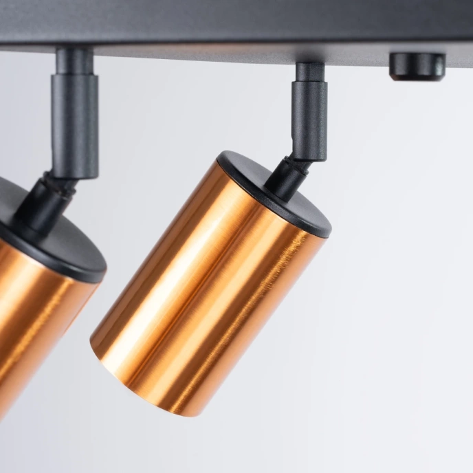 Plafond WINX 4 svart/koppar