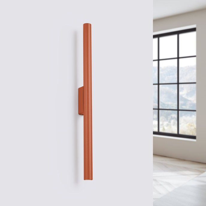 Vägglampa PASTELO 2 ockraröd + 2x LED-lampa G9 3000K varm 4,5W 450lm