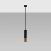 Pendel lampa LOOPEZ 1 svart/koppar