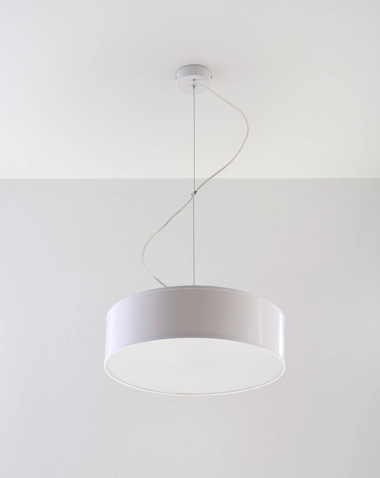 Pendellampa ARENA 35 WHITE + 2x LED-lampa E27 4000K Cold 7,5W 650lm