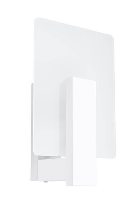 Vägglampa LAPPO vit + 1x LED-glödlampa E14 3000K varm 7,5W 620lm
