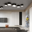 Plafond HEXA 25 BLACK + 1x LED-lampa E27 4000K Cold 7,5W 650lm