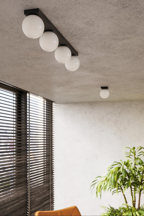 Plafond YOLI 2 svart + 2x LED-lampa G9 4000K kall 4,5W 460lm