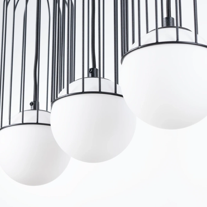 Pendellampa BRINA 3L svart