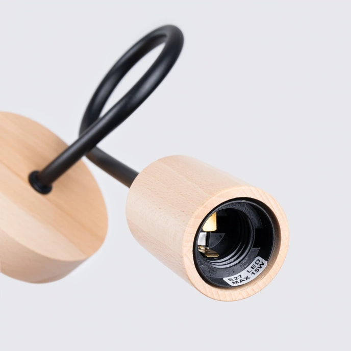 Vägglampa EMBER svart