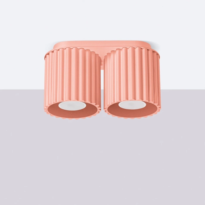 Taklampa AURA 2 persika GU10