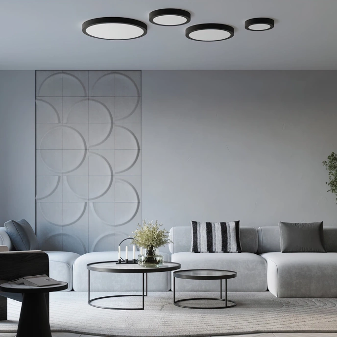 Plafond ONYX 50 svart LED 3000K