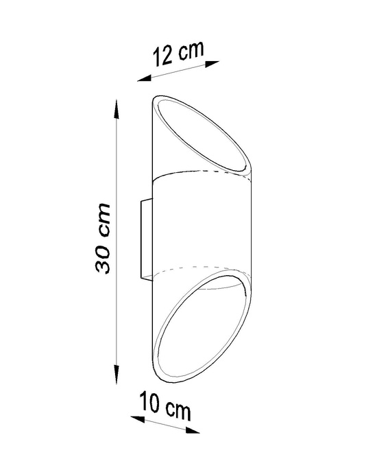 Vägglampa PENNE 30 vit + 1x LED-lampa G9 3000K varm 4,5W 510lm