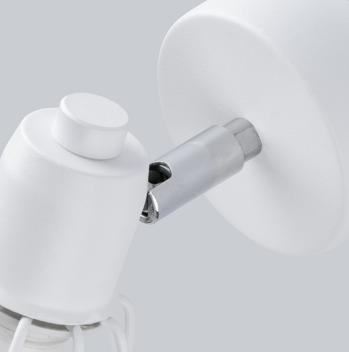 Vägglampa ARTEMIS 1 vit + 1x LED-lampa E14 3000K varm 7,5W 620lm