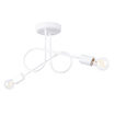 Ljuskrona LOOP 2 vit + 2x LED-lampa E27 3000K 7W 760lm