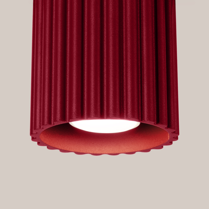 Taklampa AURA 1 burgundy GU10