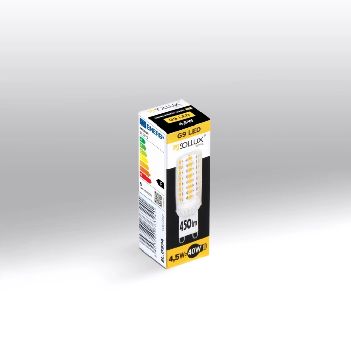 LED-lampa G9 3000K varm 4,5W 450lm