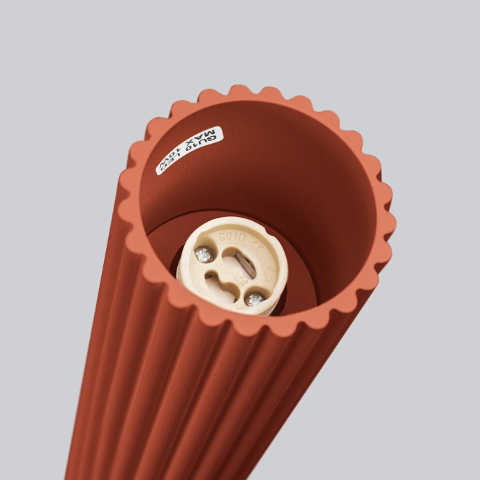 Taklampa KARBON 30 röd ockra