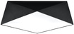 Plafond HEXA 45 BLACK + 3x LED-lampa E27 4000K Kall 7,5W 650lm