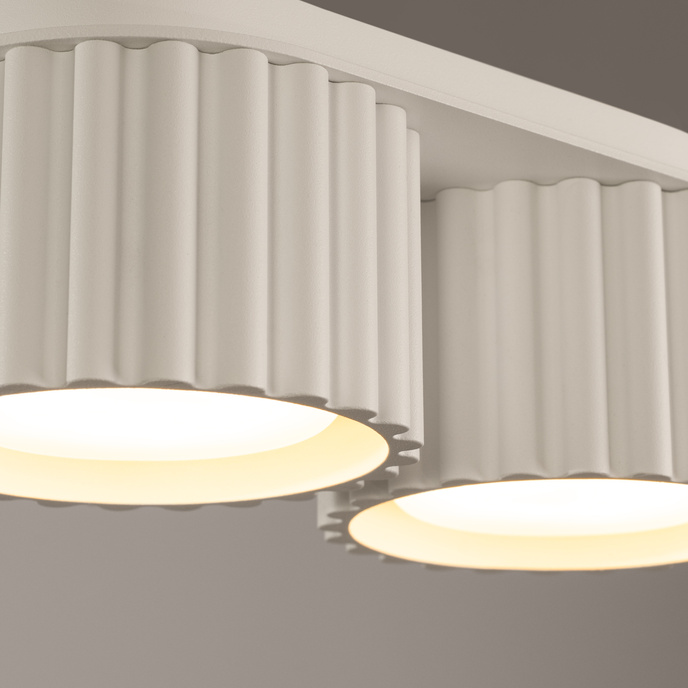 Taklampa AURA 2 beige Gx53
