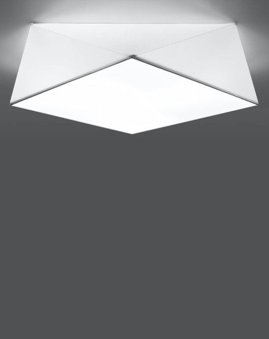 Plafond HEXA 45 WHITE + 3x LED-lampa E27 4000K Kall 7,5W 650lm