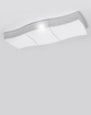Plafond SQUARE 3 vit + 6x LED-lampa E27 3000K varm 7,5W 620lm