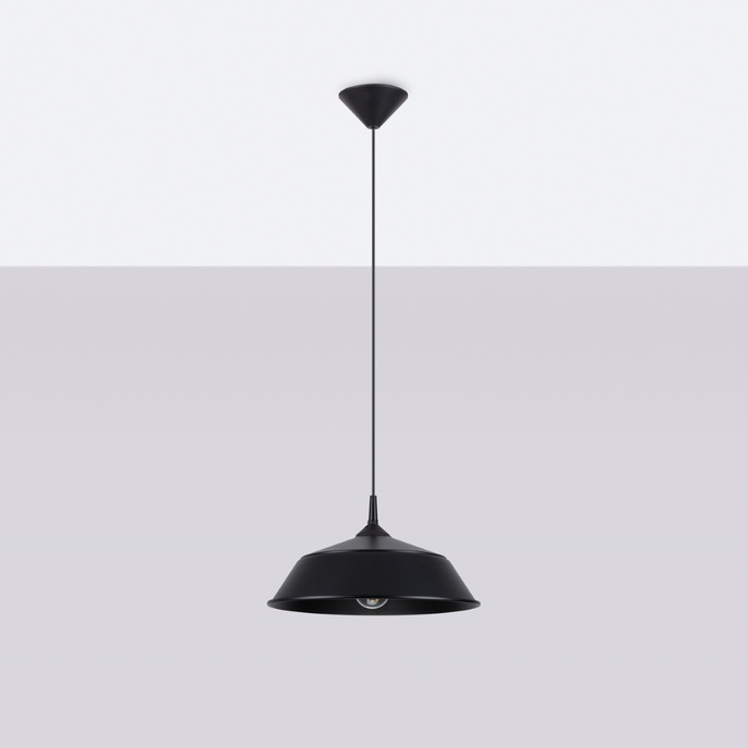 FRIKA taklampa svart + 1x LED-lampa E27 3000K varm 7,5W 620lm
