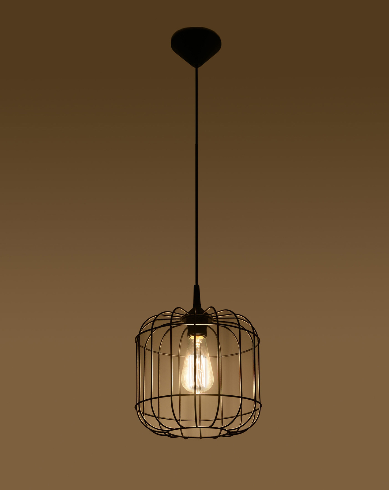 CELTA taklampa svart + 1x LED-lampa E27 3000K varm 7,5W 620lm