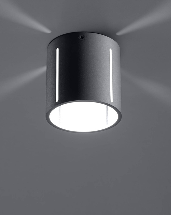 Plafond INEZ grå + 1x LED-lampa G9 4000K kall 4,5W 530lm