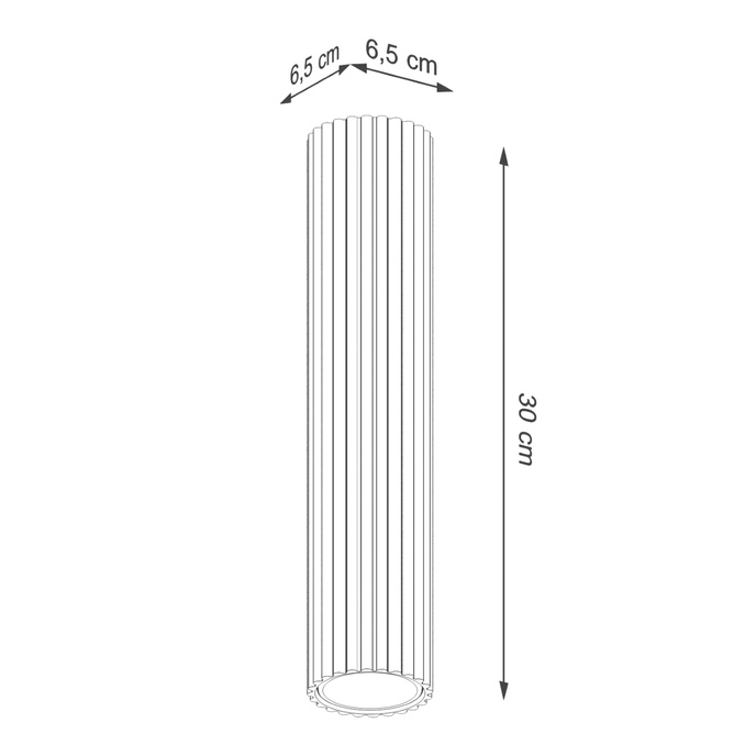 Plafond KARBON 30 olivgrön + 1x LED-lampa GU-10 3000K varm 7W 510lm