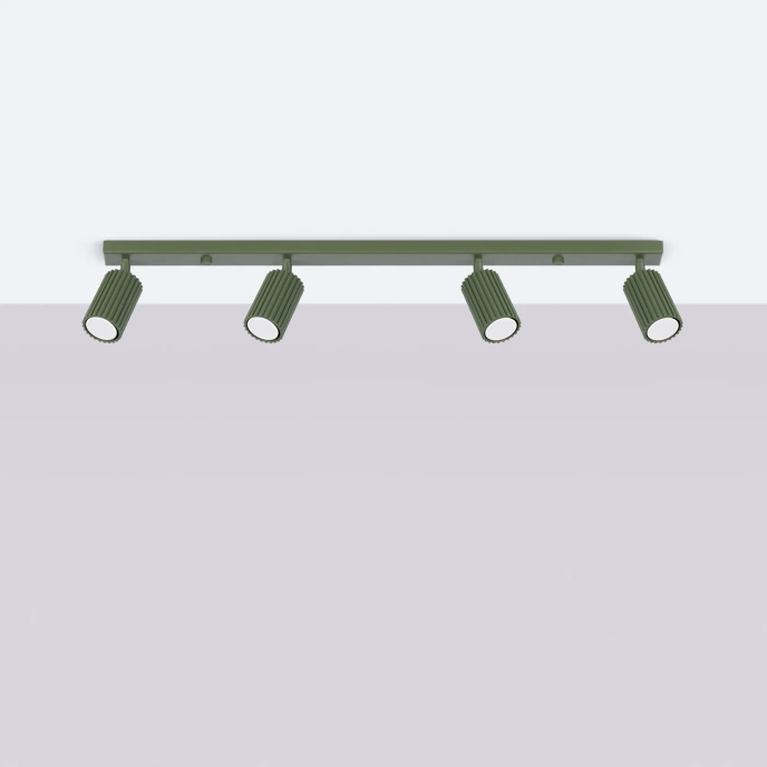 Taklampa KARBON 4L olivgrön