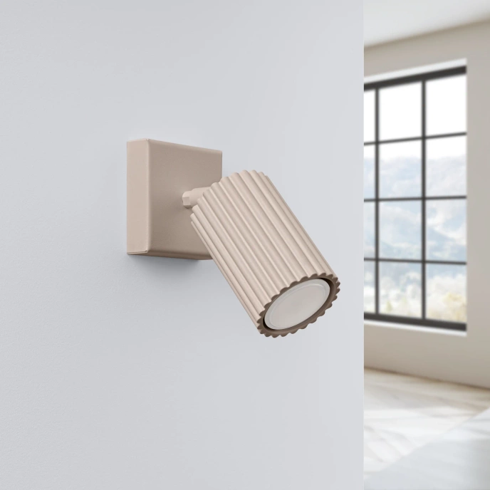 Vägglampa KARBON taupe