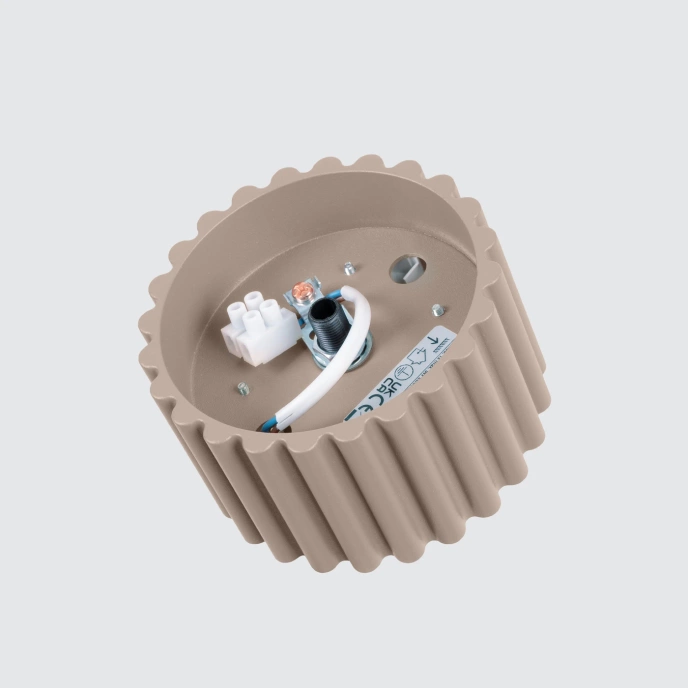 Taklampa AURA 1 taupe Gx53