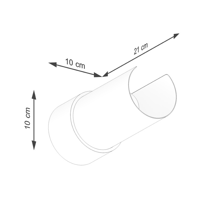 Vägglampa FLASH vit + 3x LED-lampa E27 4000K Kall 7,5W 690lm