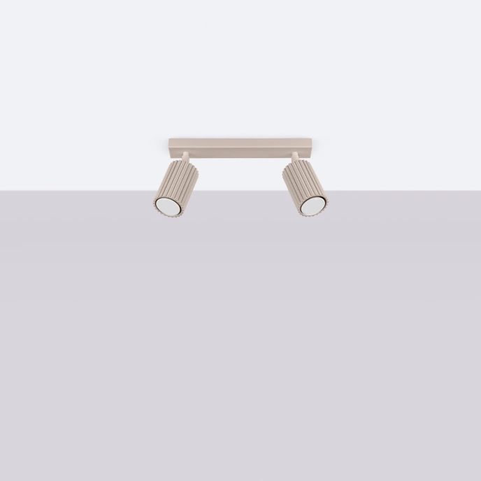 Taklampa KARBON 2 taupe