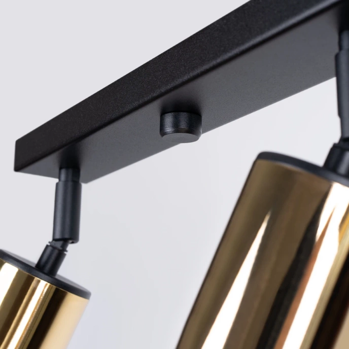 Taklampa WINX 4L svart/guld