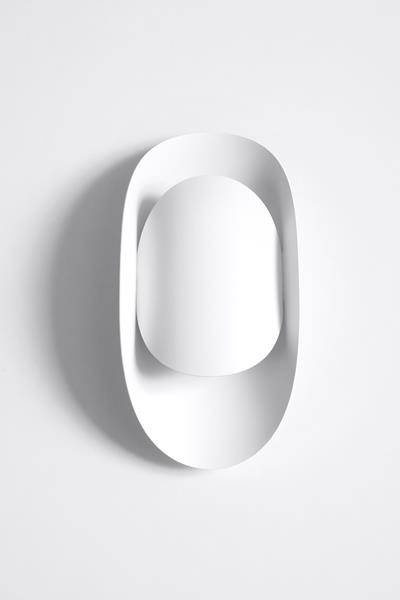 Vägglampa TEAR vit + 1x LED-glödlampa G9 3000K varm 4,5W 510lm