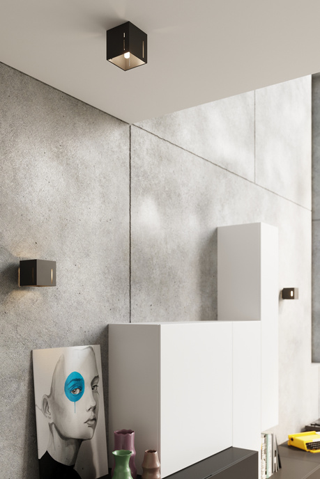 Plafond PIXAR svart + 1x LED-lampa G9 3000K varm 4,5W 510lm