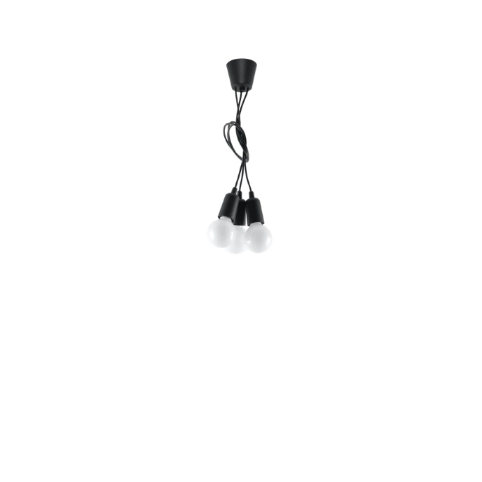 Pendel lampa DIEGO 3 svart
