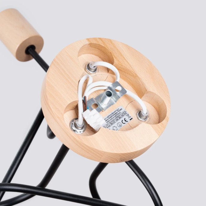 Ljuskrona EMBER 3 svart