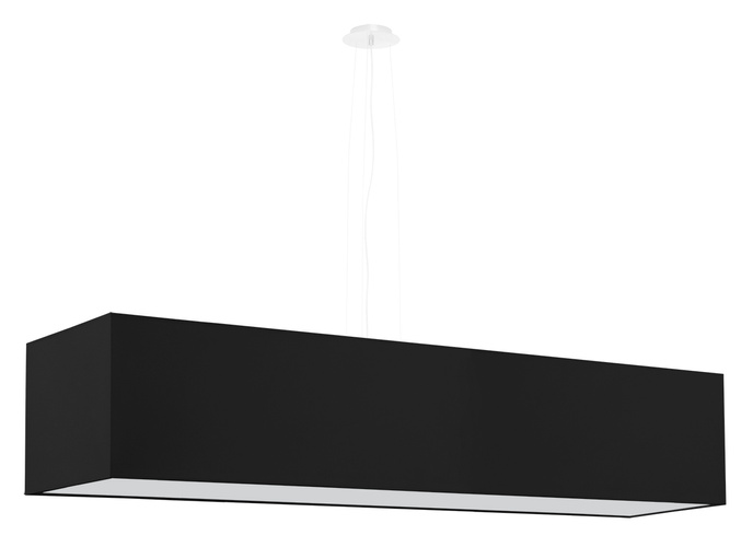 Ljuskrona SANTA 120 svart + 5x LED-lampa E27 4000K Kall 7,5W 650lm