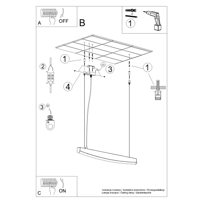 JORUN 80 svart LED 3000K taklampa