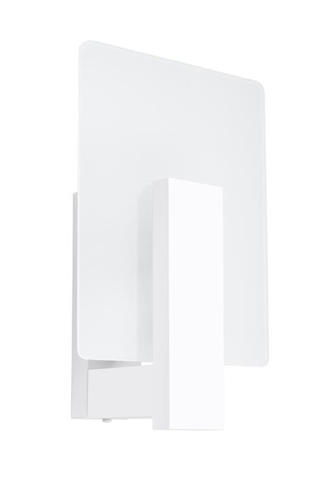 Vägglampa LAPPO vit + zx LED-lampa E14 4000K Kall 7,5W 650lm