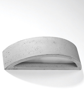 Vägglampa ATENA betong + 1x LED-lampa E27 3000K varm 7,5W 620lm